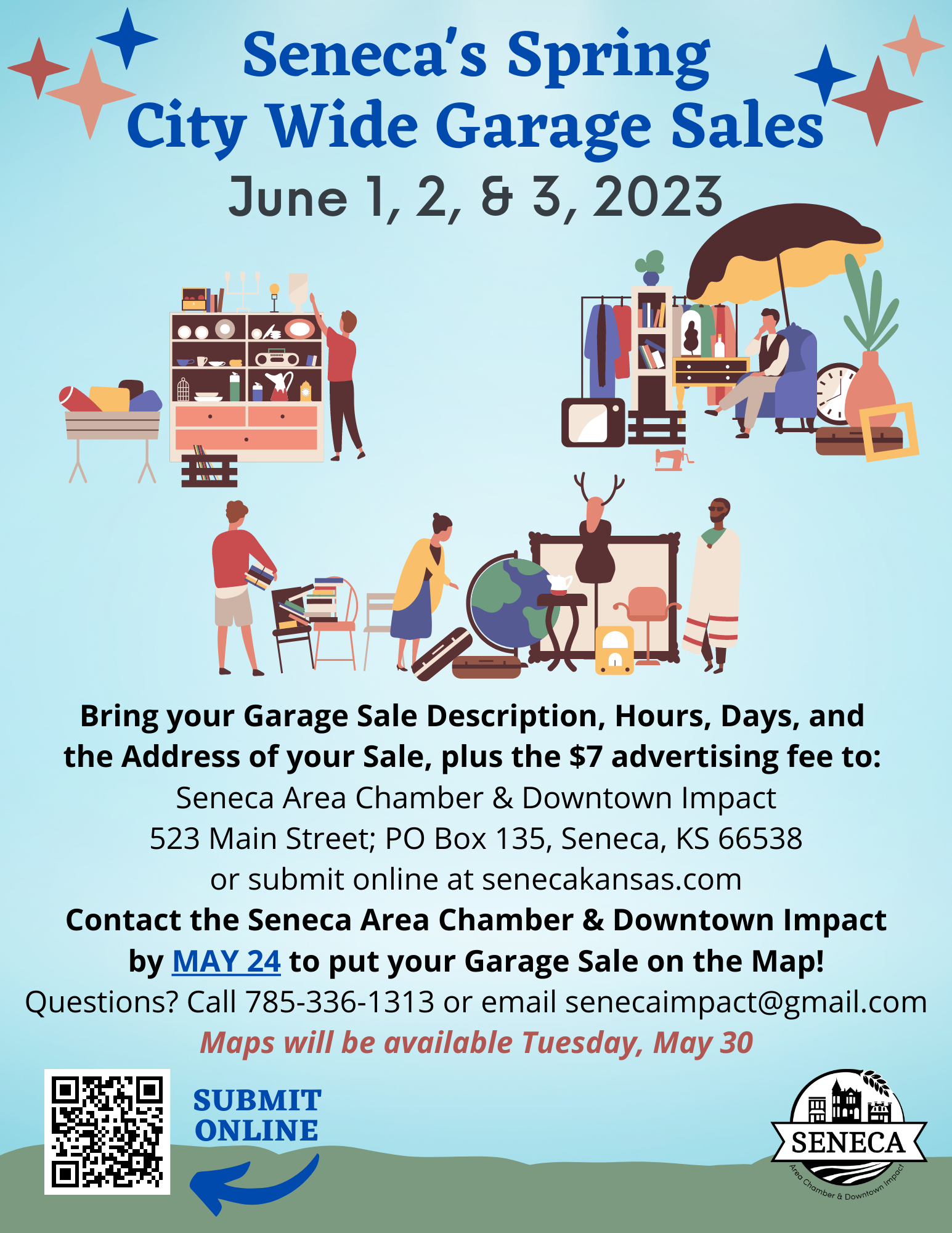 Seneca Spring Garage Sales! - Seneca, KS
